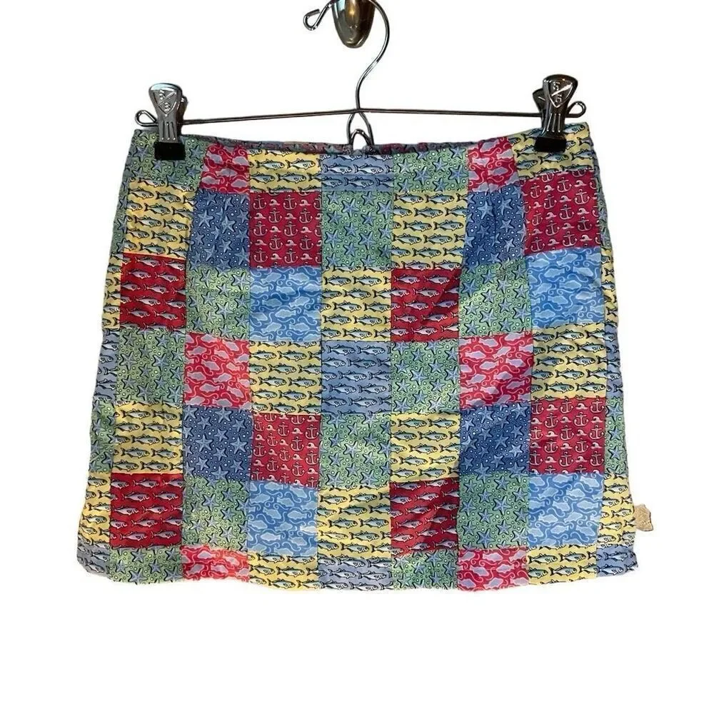 Girl’s Vineyard Vines Patchwork Skort, 8